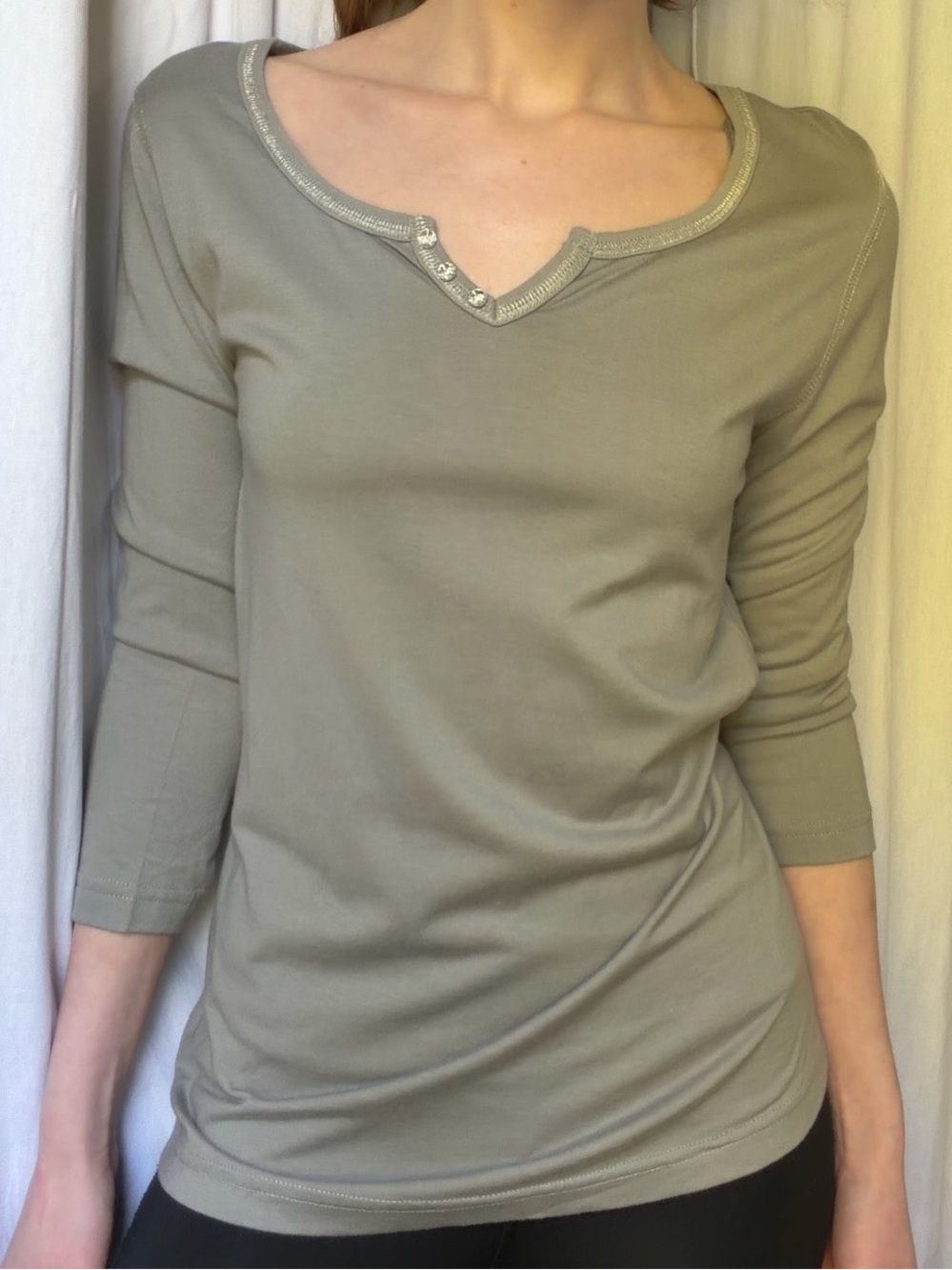 🩶Vintage // Grey 3/4 Sleeve Top🩶
